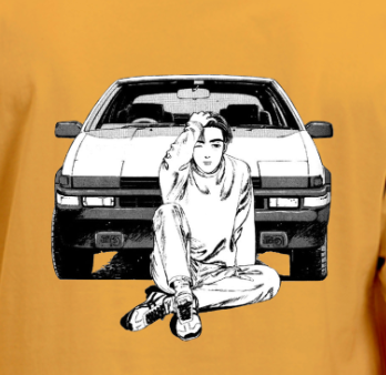 Initial-D oversized t-shirt