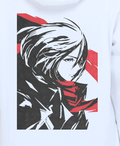 Mikasa dual printed hoodie