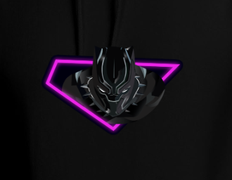 Black panther oversized hoodie