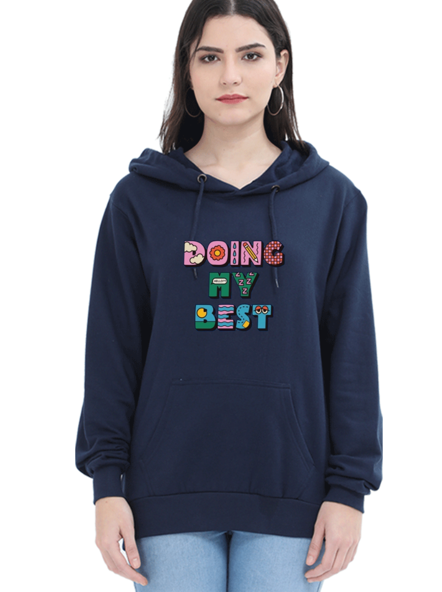 Regular printed hoodie