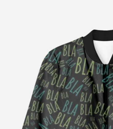 Full print unisex bomber jacket