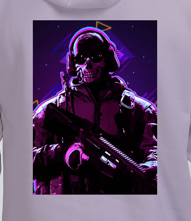 Call of duty x ghost oversized hoodie