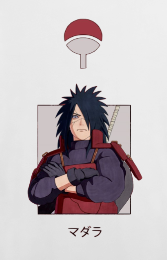 Madara x Naruto oversized terry t-shirt/co ord set