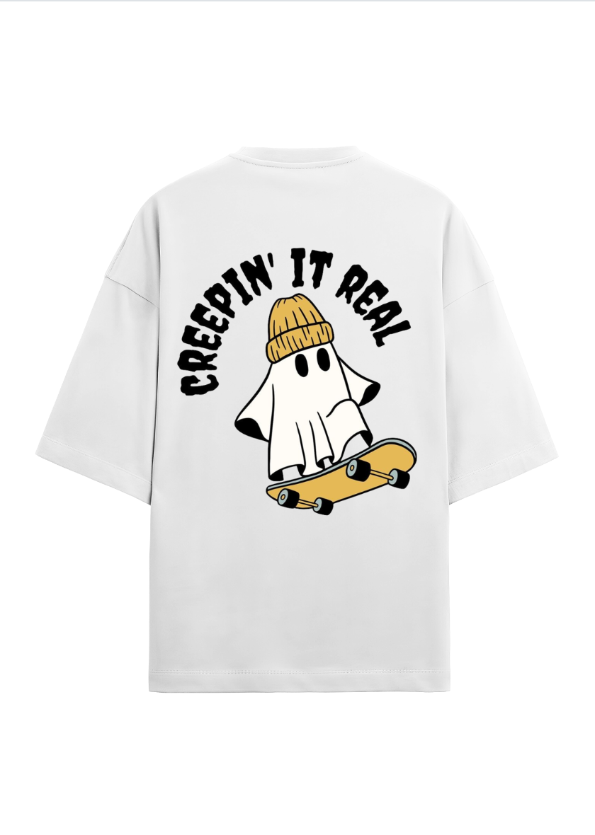 Oversized printed terry t-shirt