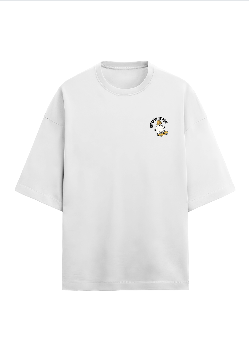 Oversized printed terry t-shirt