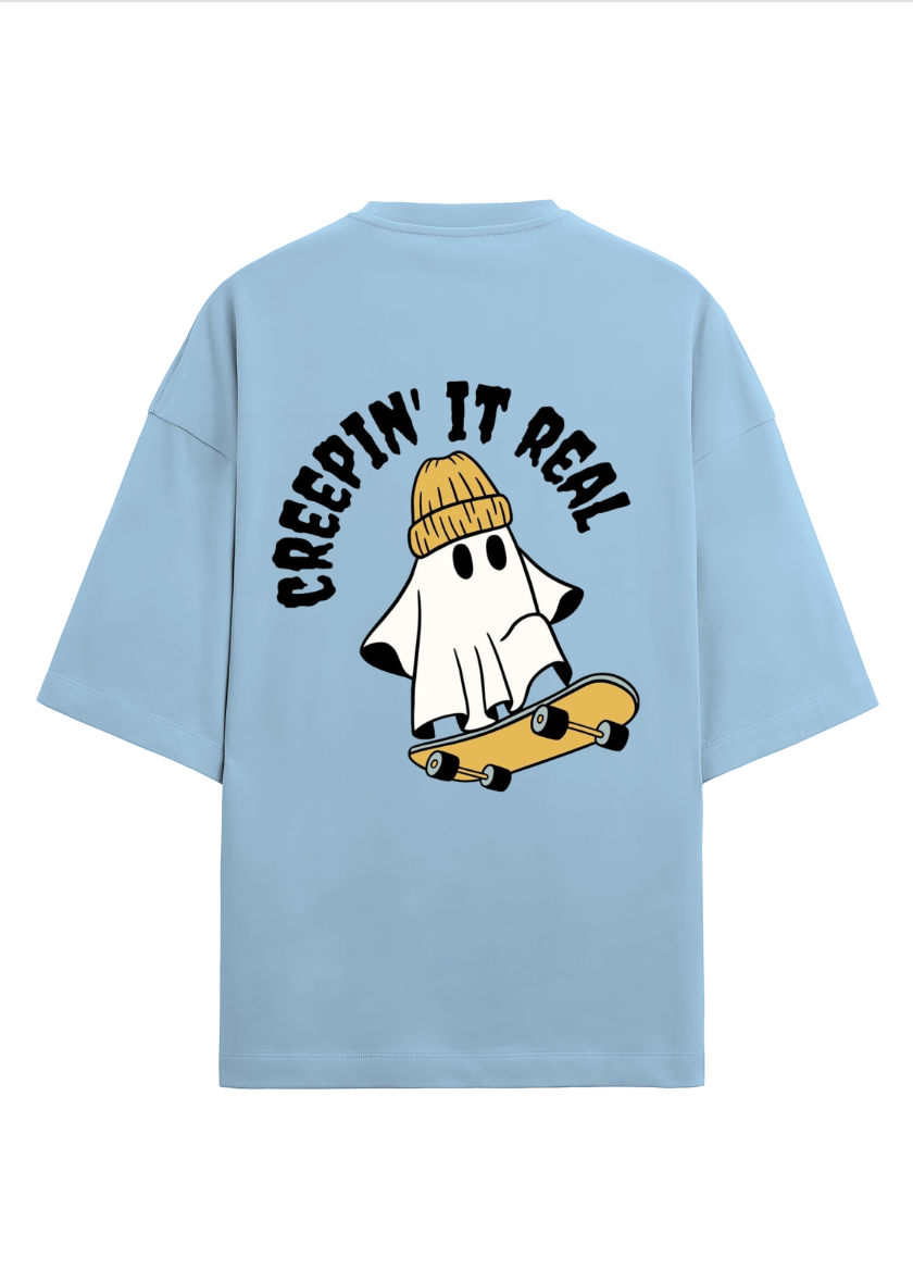Oversized printed terry t-shirt