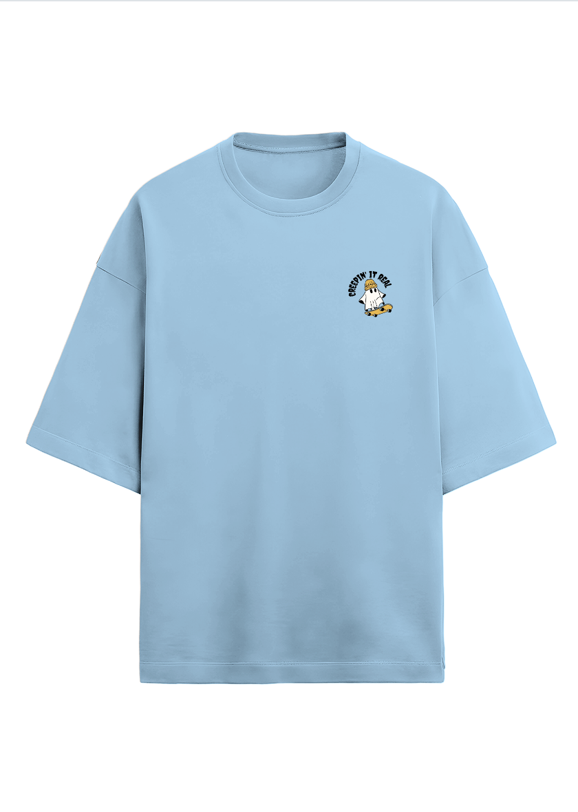 Oversized printed terry t-shirt