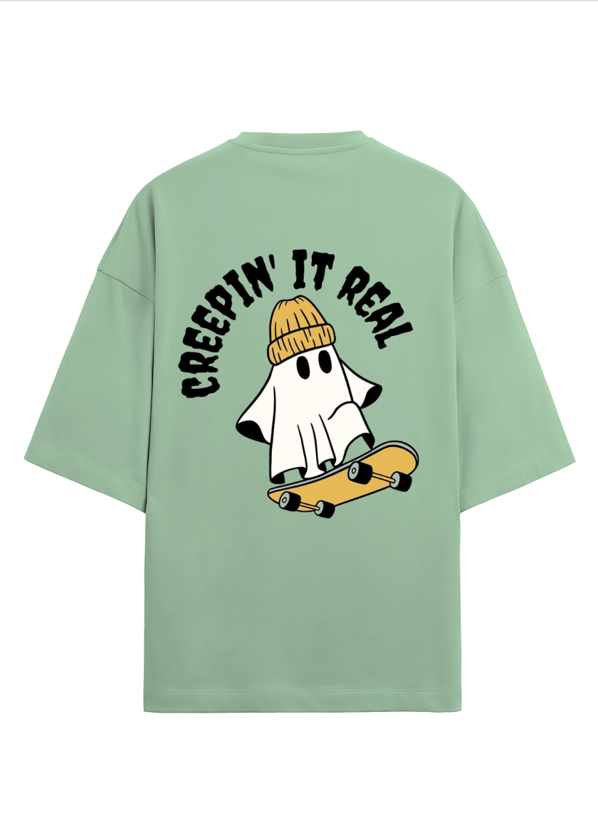 Oversized printed terry t-shirt