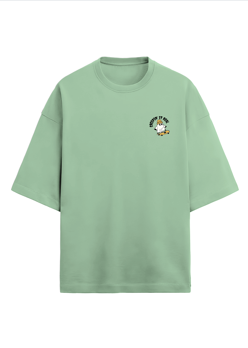 Oversized printed terry t-shirt