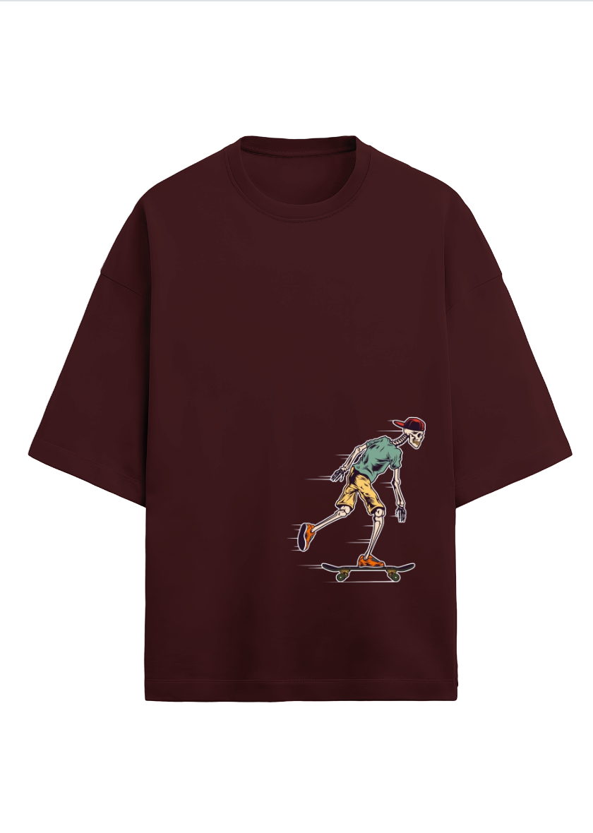 Oversized printed terry t-shirt
