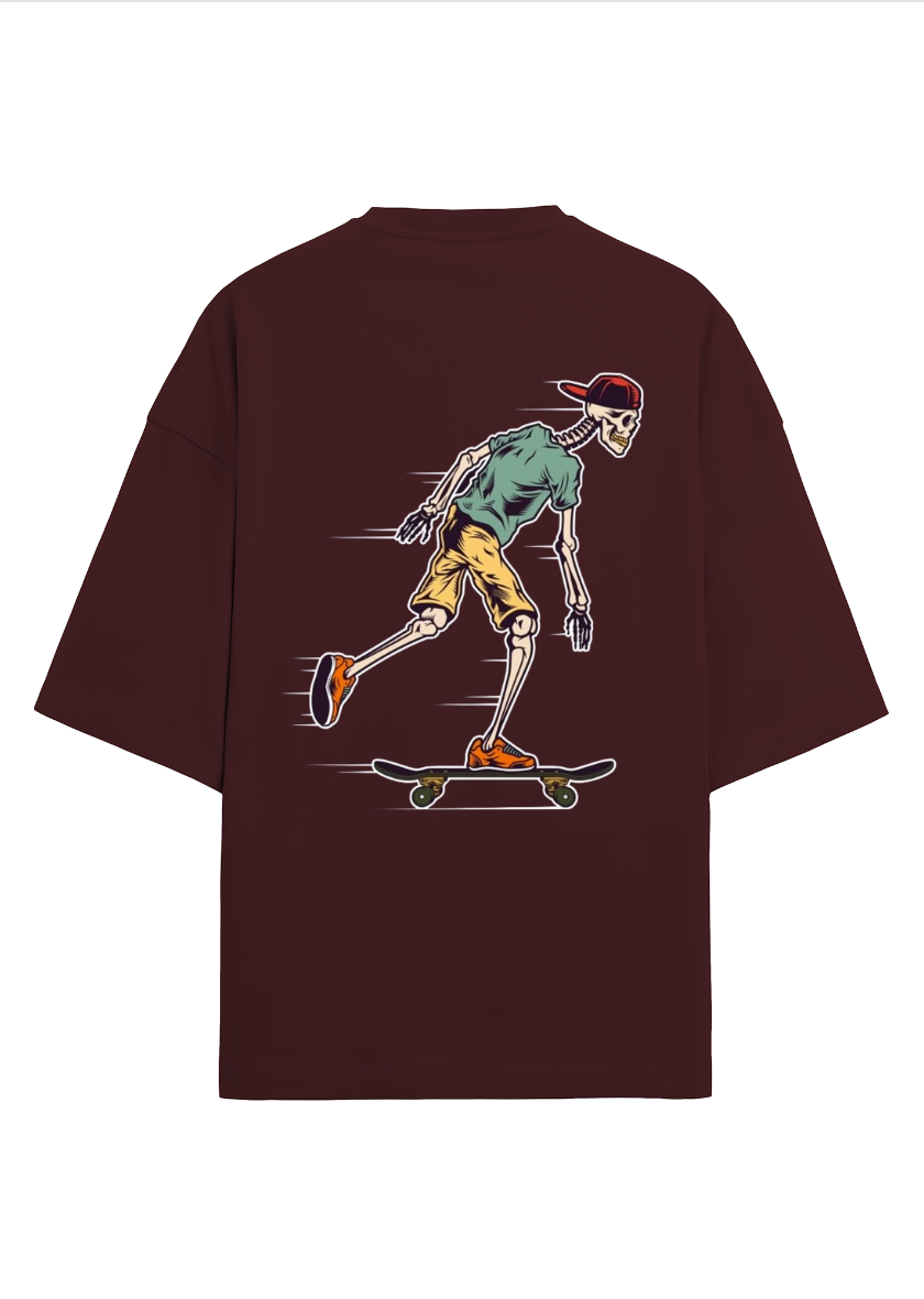 Oversized printed terry t-shirt