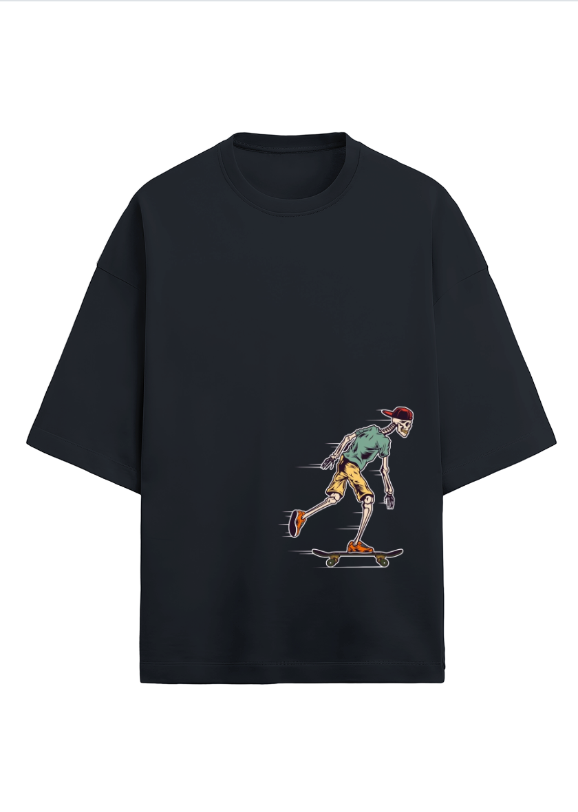 Oversized printed terry t-shirt