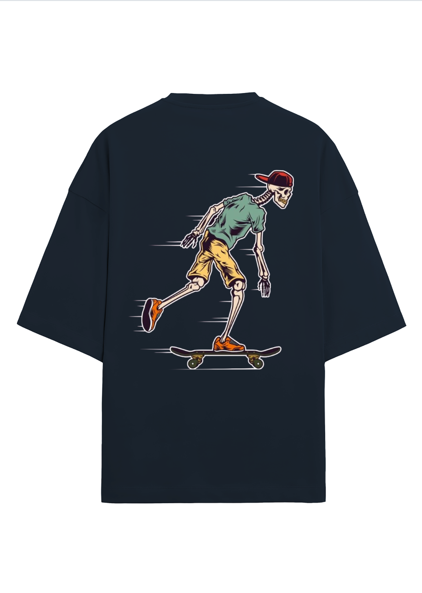 Oversized printed terry t-shirt