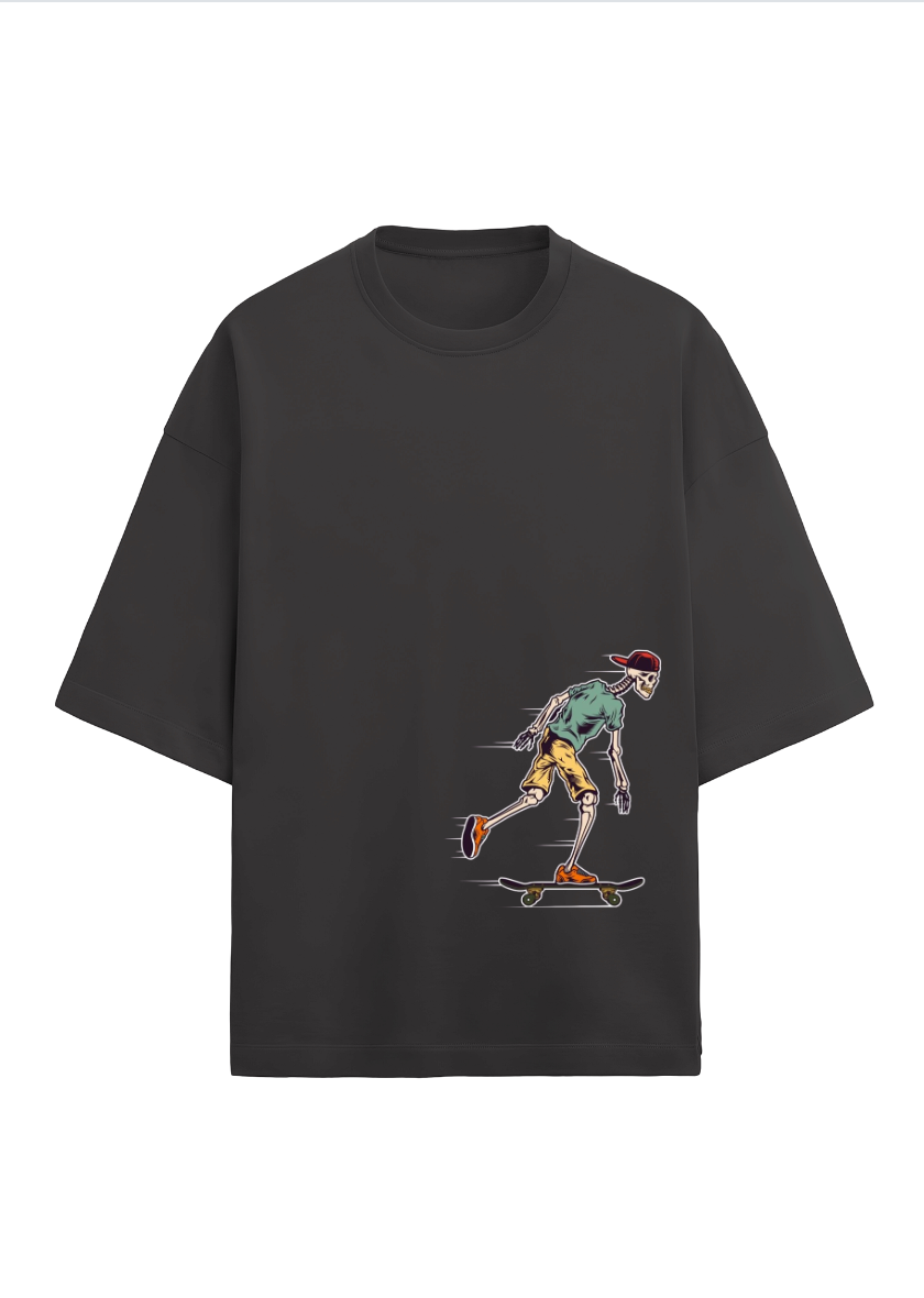 Oversized printed terry t-shirt