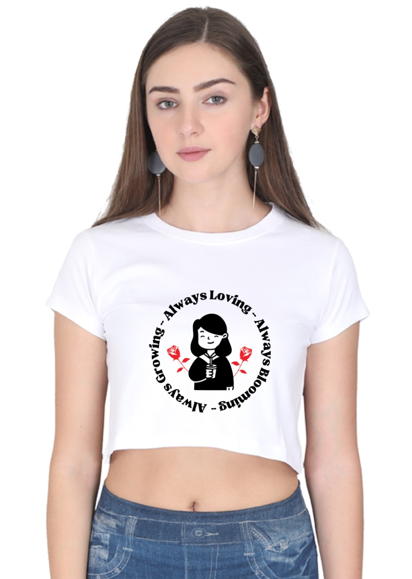 Printed crop top