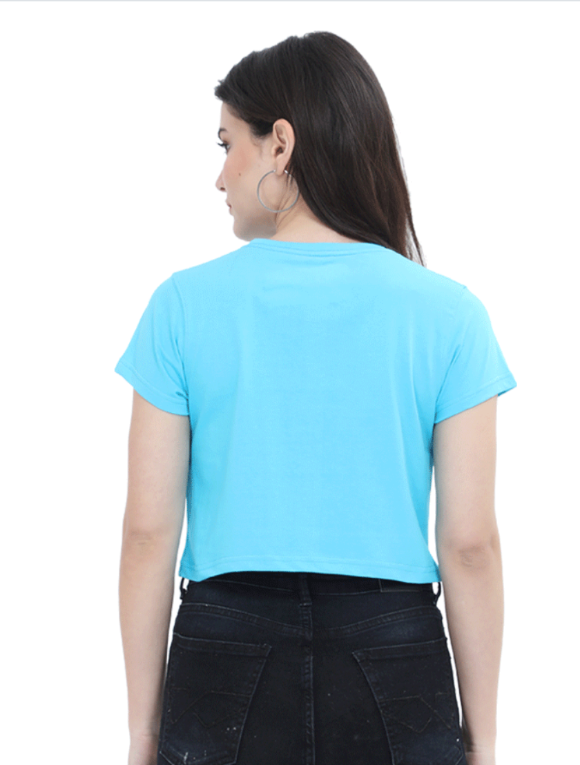 Printed crop top