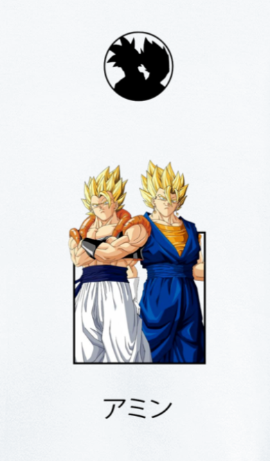 Gogeta/Vegeto x Dragon Ball oversized t-shirt