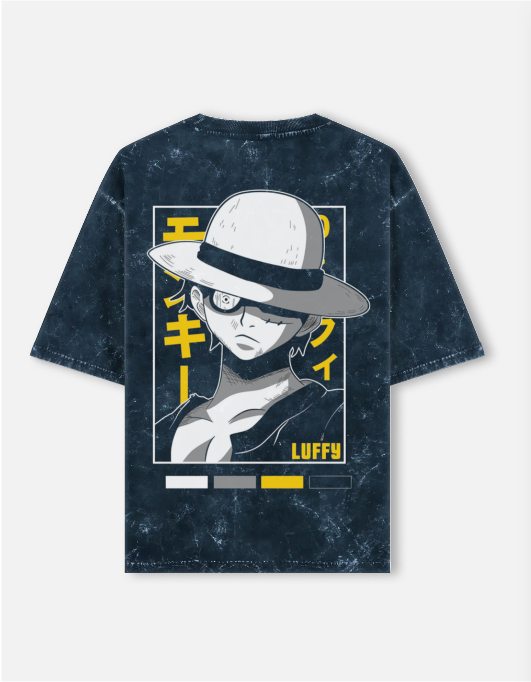 Luffy x One Piece acid wash t-shirt