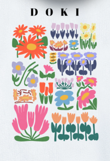 Oversized printed hoodie