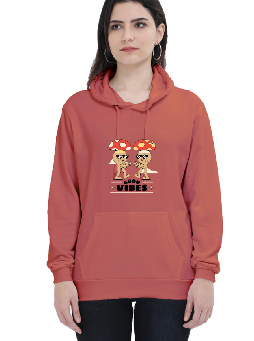 Regular printed hoodie