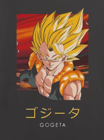 Gogeta x Dragon Ball oversized terry t-shirt/co ord set