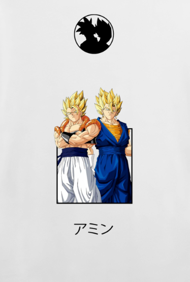 Gogeta/Vegeto x Dragon Ball oversized terry t-shirt/co ord set