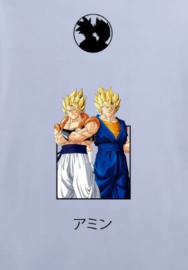 Gogeta/Vegeto x Dragon Ball oversized terry t-shirt/co ord set