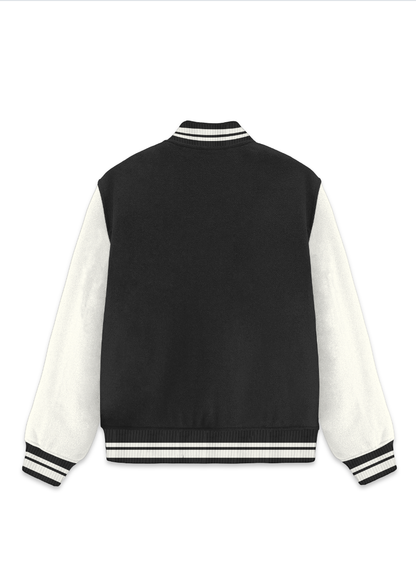 Printed varsity jacket