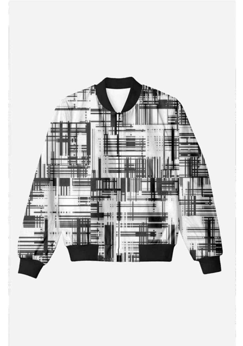 Full print unisex bomber jacket