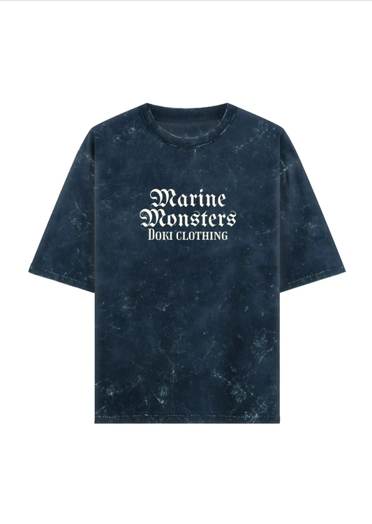 Printed acid wash oversized t-shirt