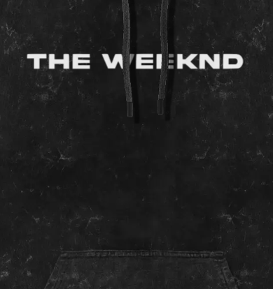 The Weeknd acid wash hoodie