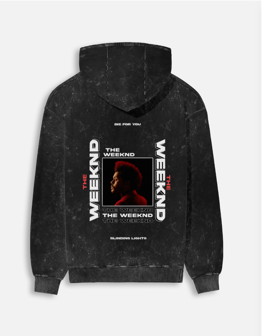 The Weeknd acid wash hoodie