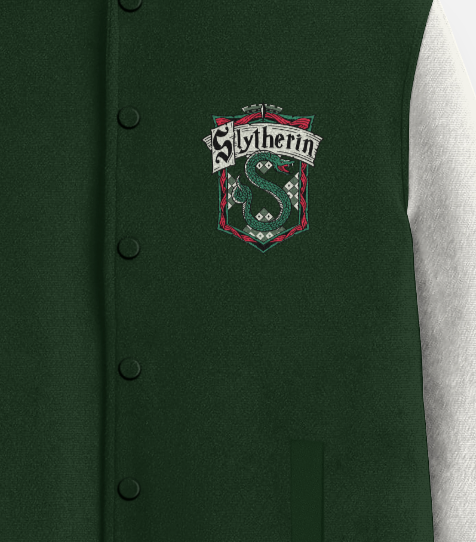 Slytherin x Harry Potter varsity jacket